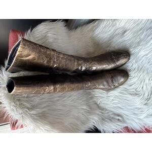 Apepazza Brown Leather Women's Knee-High Boots Size 8